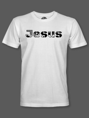 Jesus in black and white camo