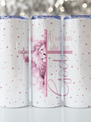 A woman who loves Jesus tumbler