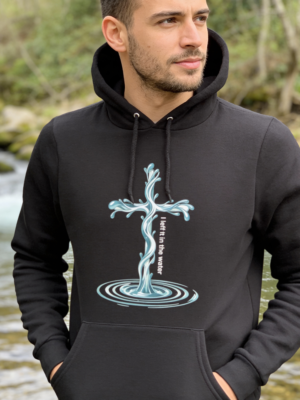 I left it in the water with ripples hoodie