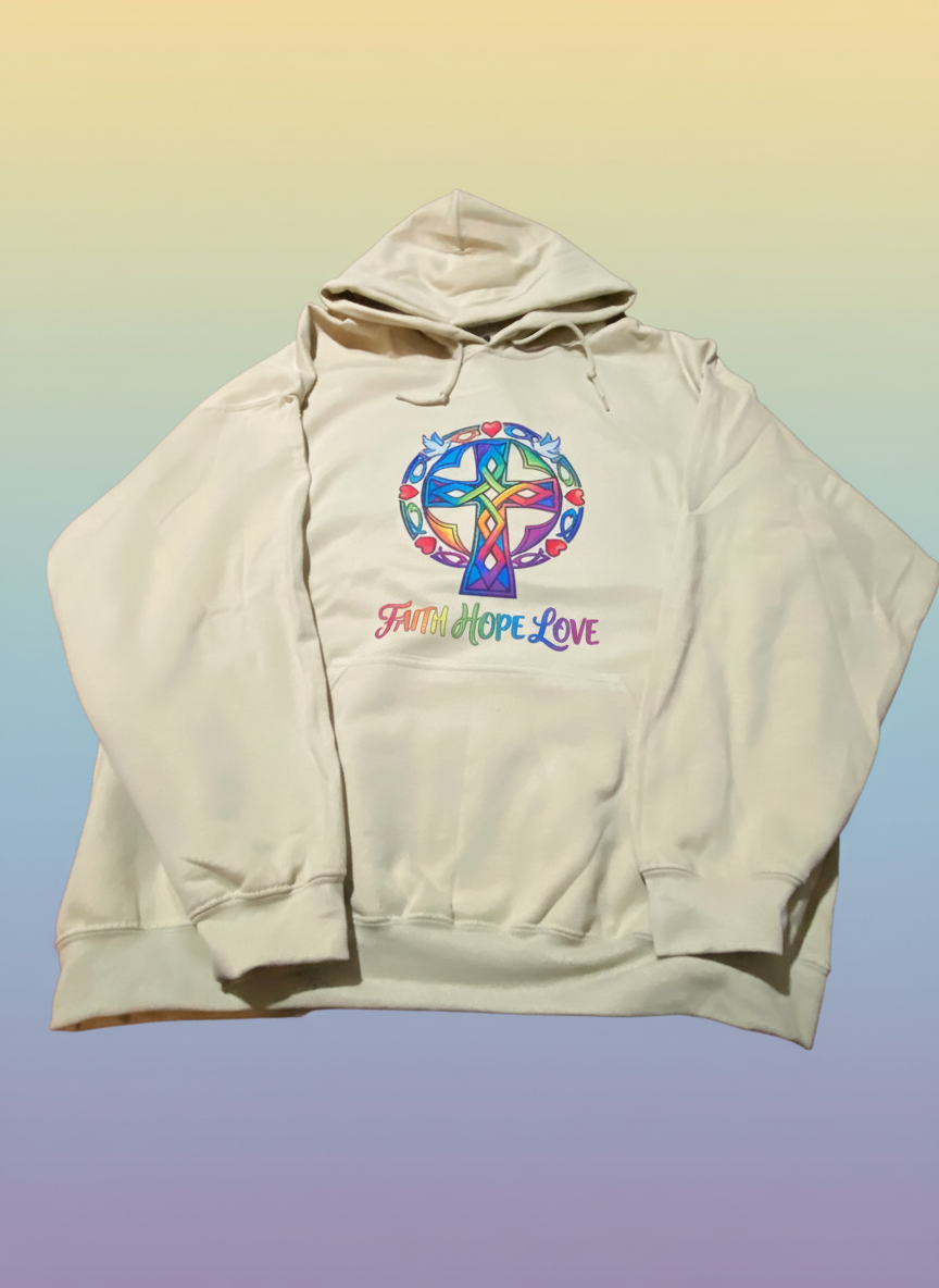 Faith, Hope and Love Hoodie - Image 3
