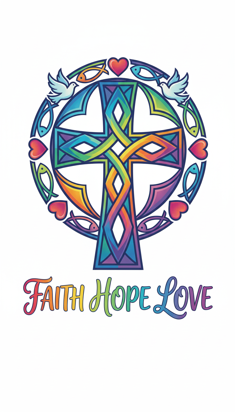 Faith, Hope and Love Hoodie - Image 2
