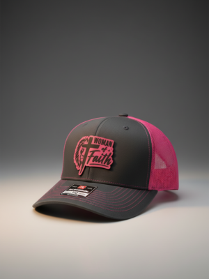 Woman of Faith Richardson 112 Leather Patch Trucker Hat