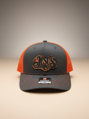 Jesus Leatherette Patch Richardson 112 Trucker Hat